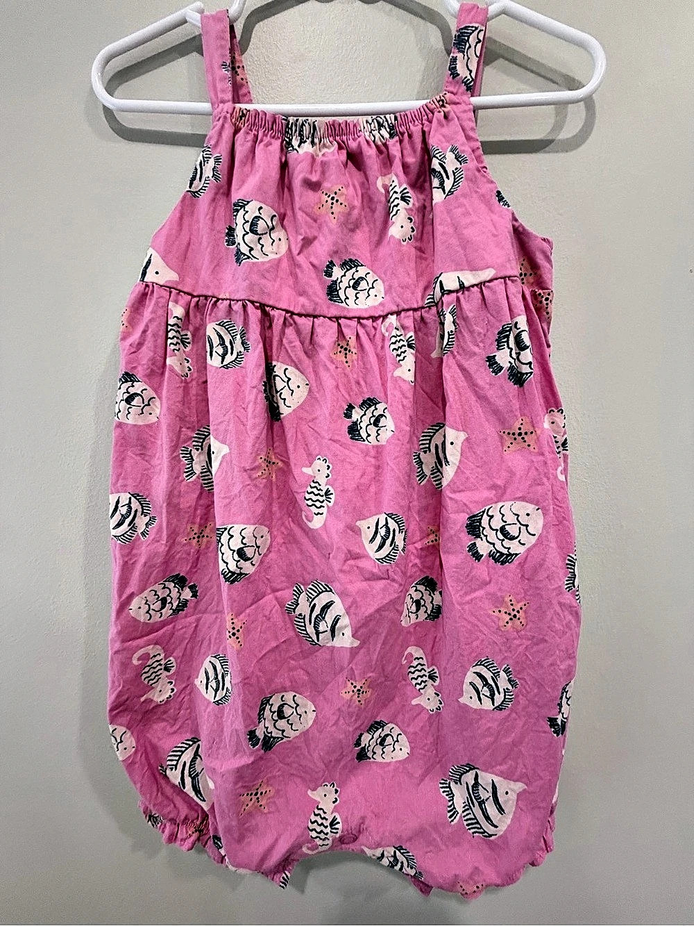 Carter's Baby 24M Pink Fish Print Romper
